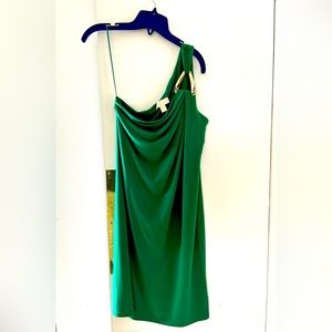 Emerald green Michael Kors cocktail dress